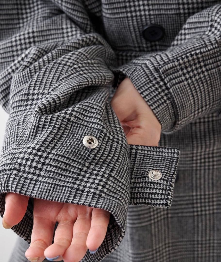 【ma✩sa】Whim Gazette ウールミドルトレンチコート