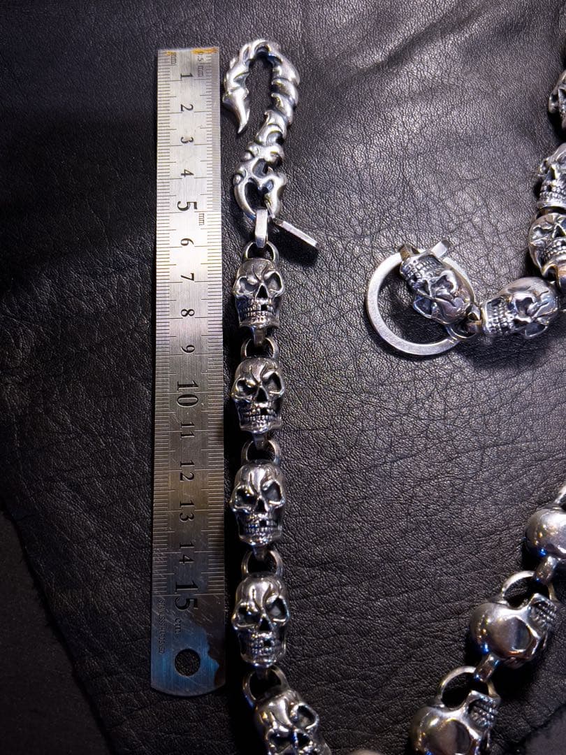 RA-studio silver925スカルウォレットチェーン