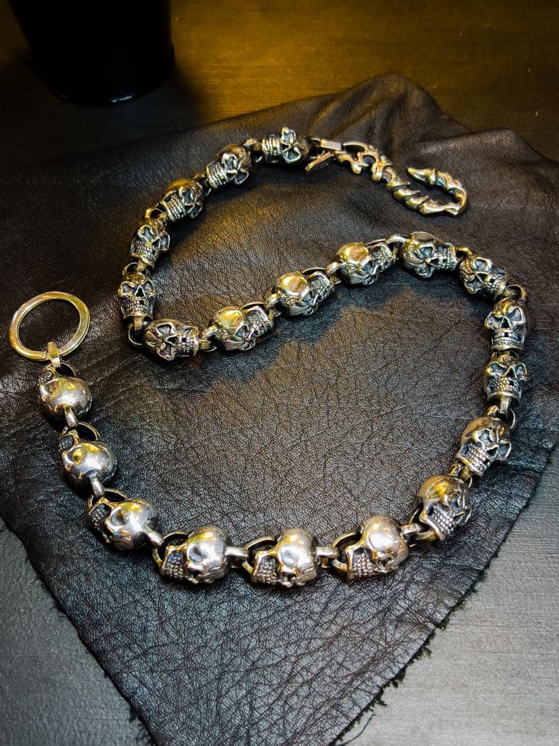 RA-studio silver925スカルウォレットチェーン