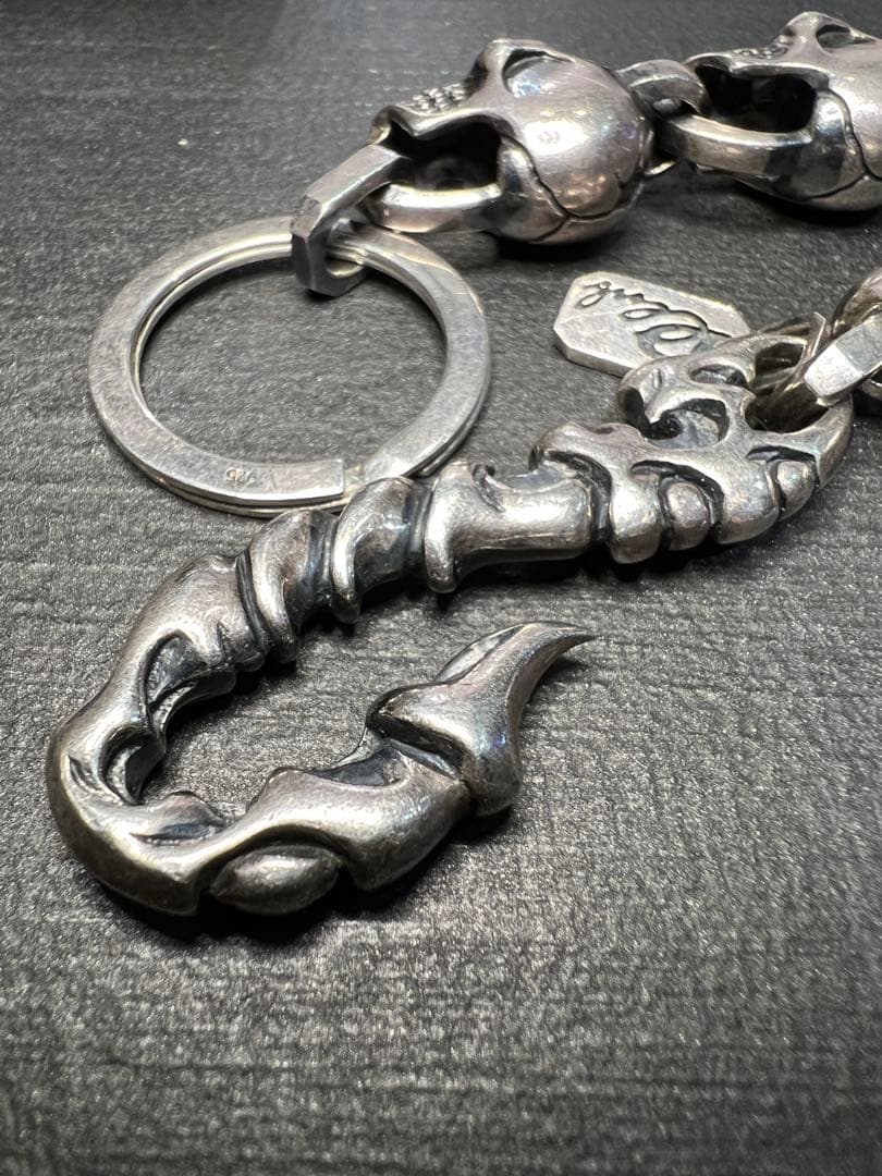 RA-studio silver925スカルウォレットチェーン