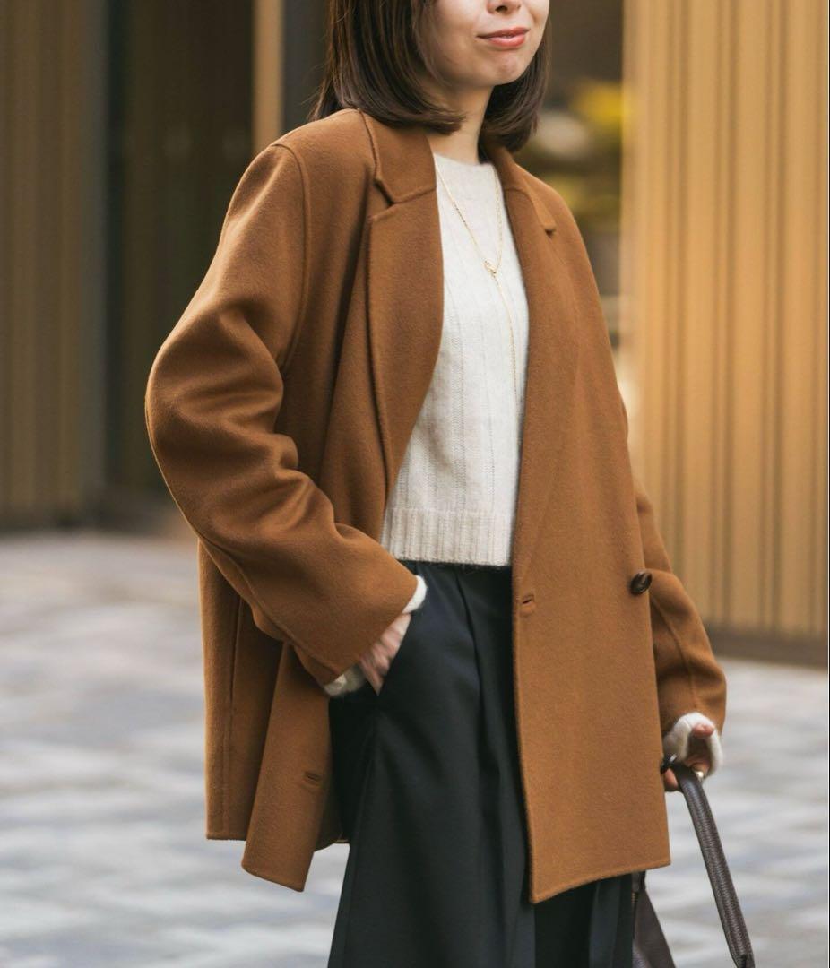 ◆タグ付き新品◆Noble Super160sチェスターミドルコート