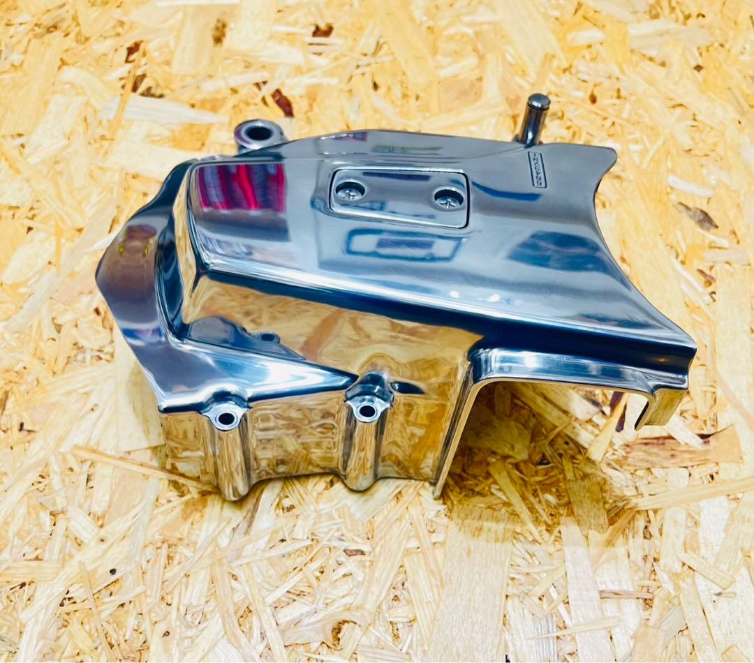 ゼファー400 ゼファーχ スプロケカバー 旧車仕様　バフ掛け鏡面