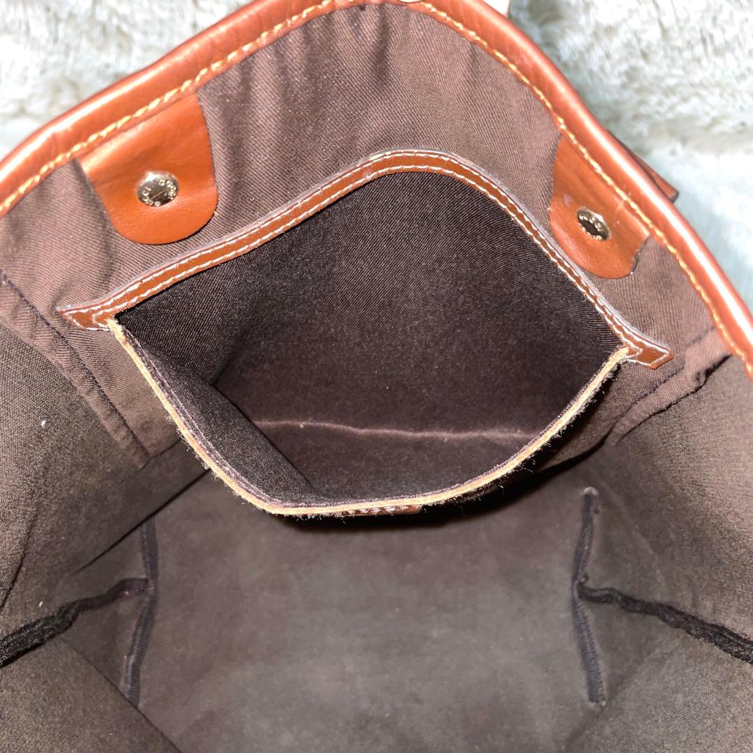 【極美品】GUCCI グッチ　トートバッグ　GGスプリーム　PVC ブラウン