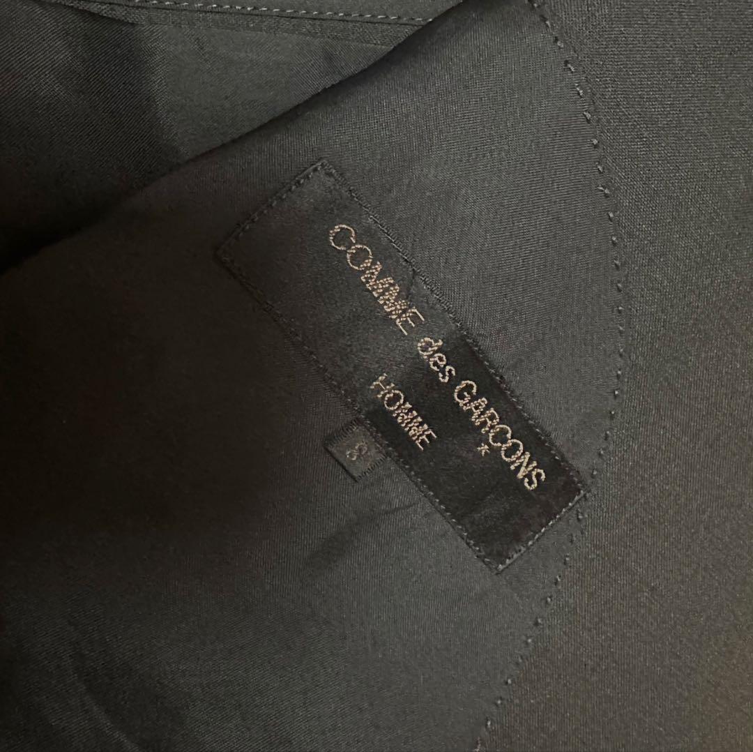 コムデギャルソンオム　セットアップシングルスーツ　メンズS 　ブラック