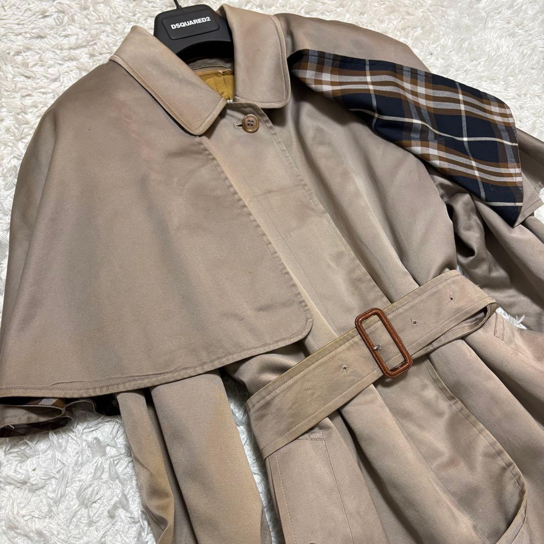 希少✨Burberry's ヴィンテージ ケープ・インナー付 ステンカラーコート