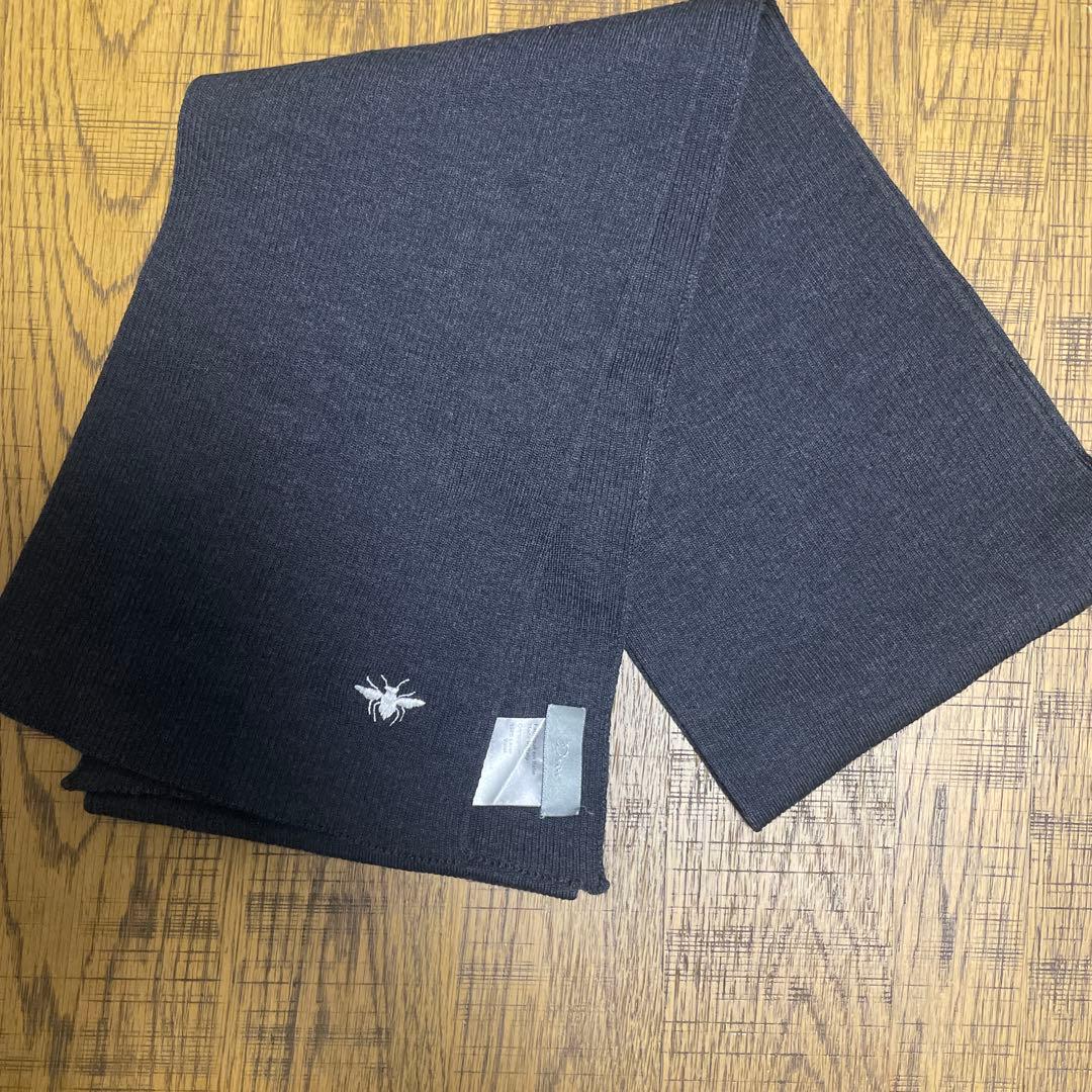 美品✨ Dior ディオール マフラー メンズ ビー 蜂 ブラック