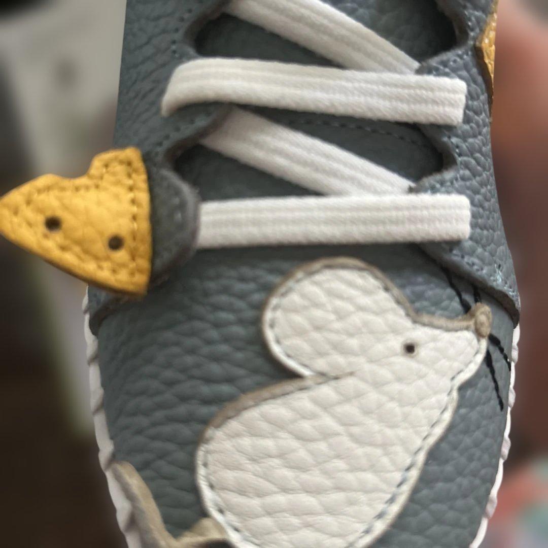 あ*る様 23センチ　エスタシオン チーズを引っ張るだけでワンタッチ、グレー