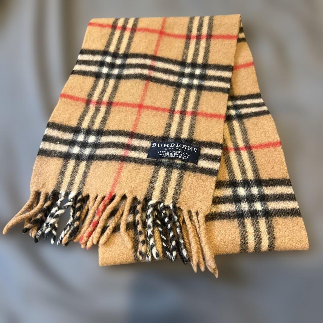 Burberry London マフラー カシミヤ100% ノバチェック