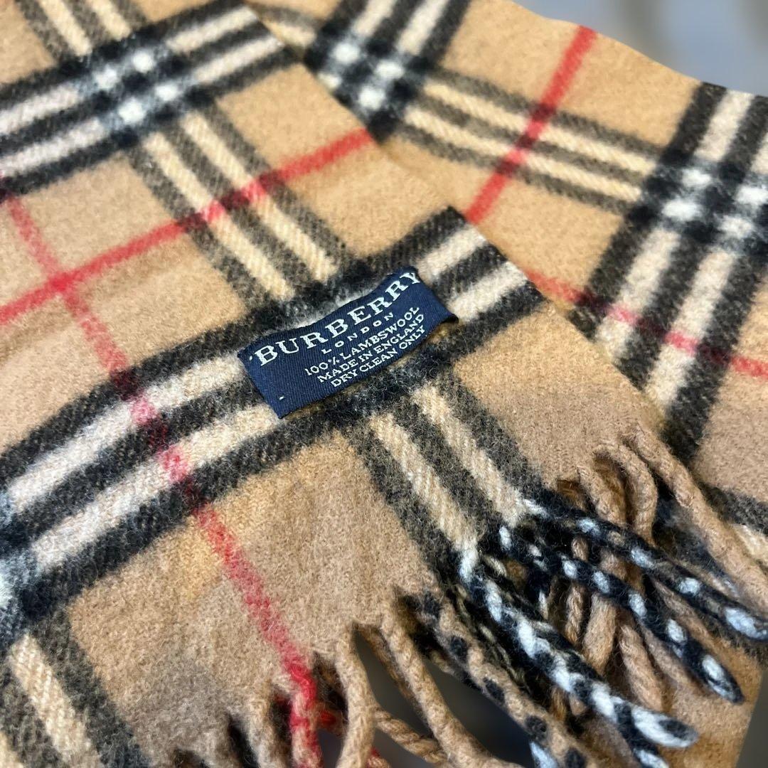 Burberry London マフラー カシミヤ100% ノバチェック