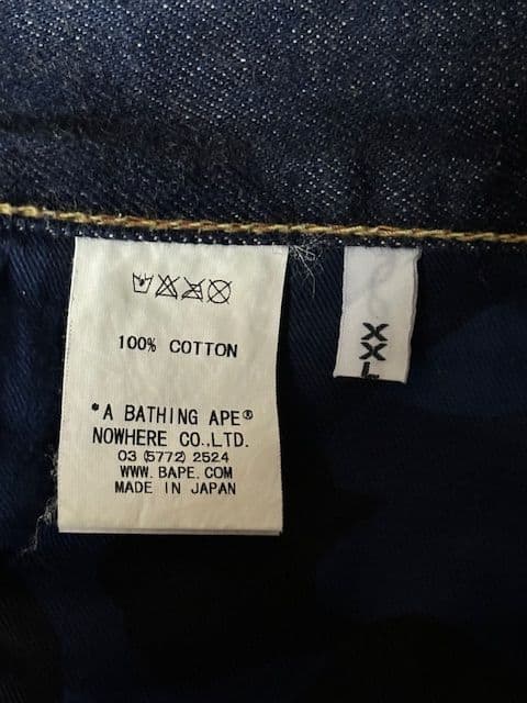 A BATHING APEショートパンツ ダークデニム