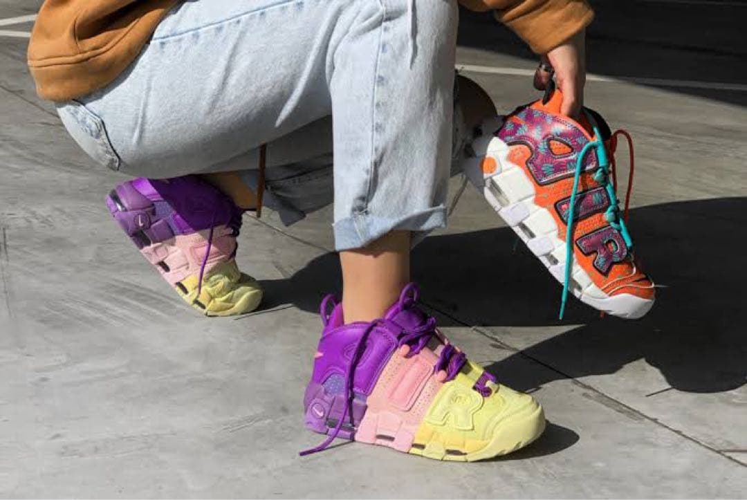 美品! 海外限定 ナイキ エアモアアップテンポ モアテン 25cm トリコロール