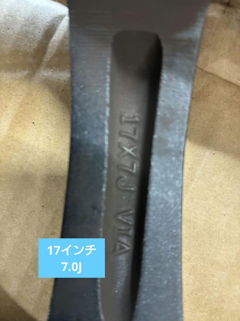 【中古】WEDS VELVA CHARGE　17インチ　ホイール