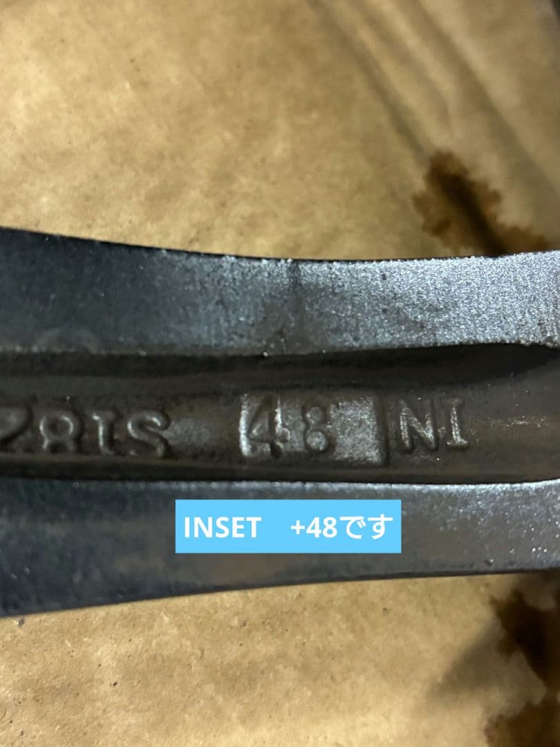 【中古】WEDS VELVA CHARGE　17インチ　ホイール