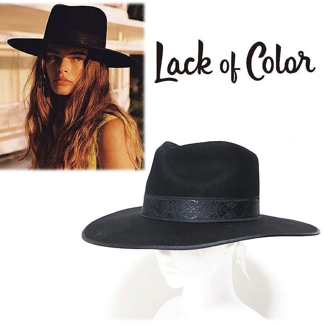 《Lack of Color》未使用 ワイドブリム フェドラハット 7(M)