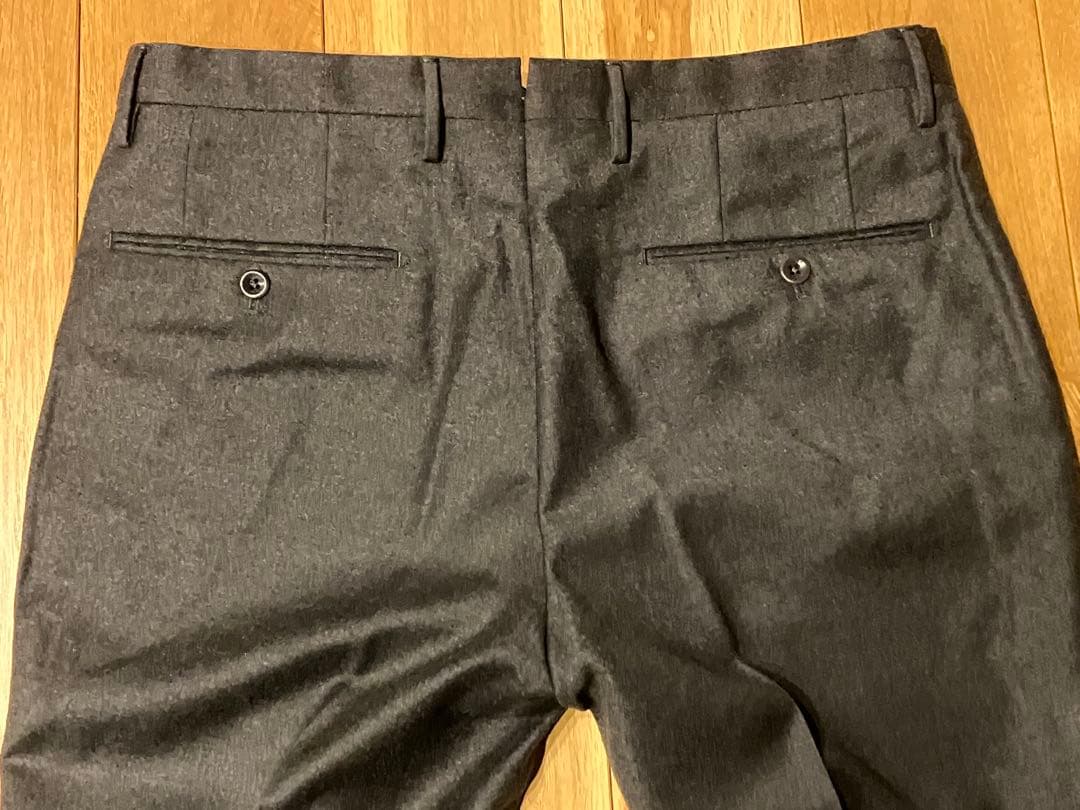 超美品！INCOTEX 1NT035 S100's SLIMFITウールパンツ②