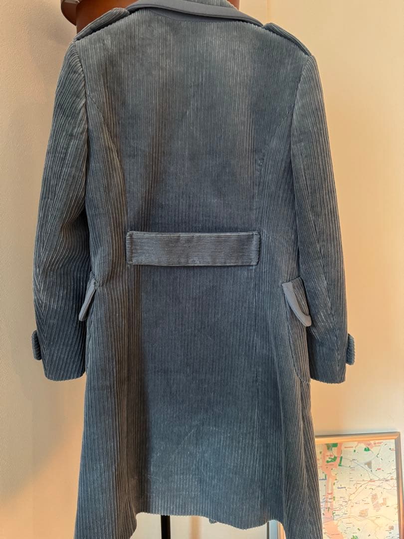 miu miu グレー コーデュロイコート