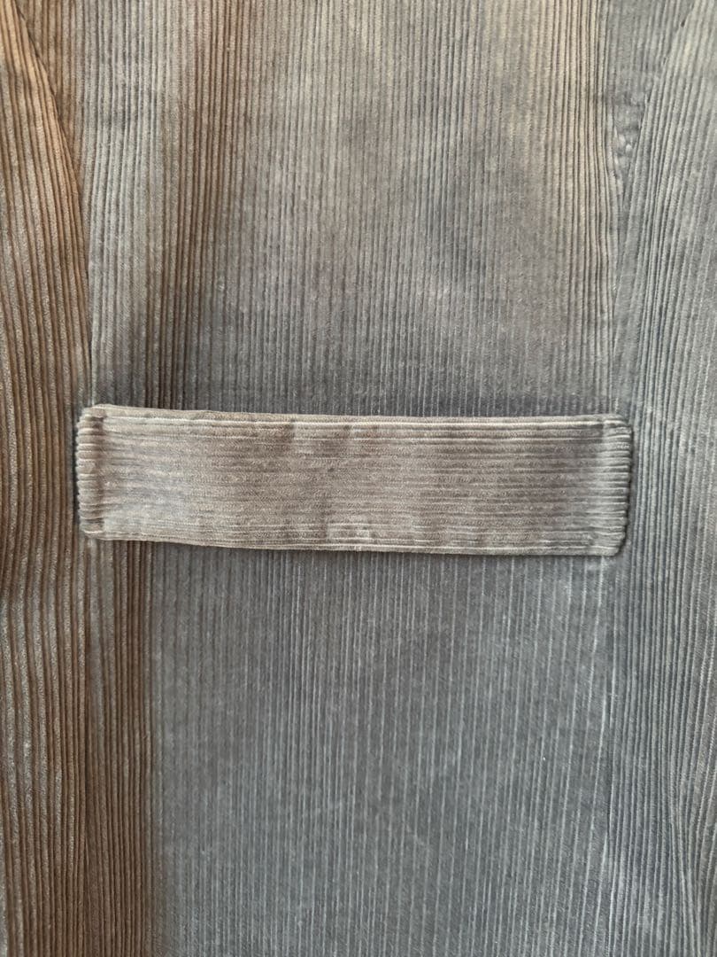 miu miu グレー コーデュロイコート