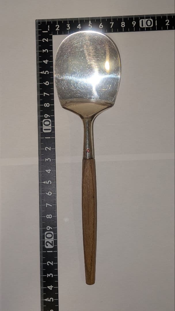 『木村清五郎』銀　灰匙　茶道具　炭点前　炉用　共箱　90銀清五郎刻印　金工師