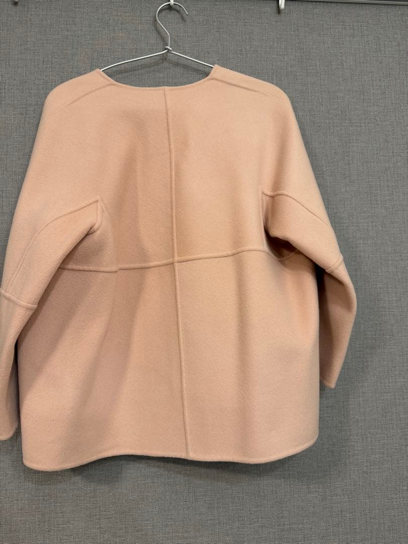 ましゃ様Drawer ドゥロワーウールケヌキショートコート ダブルフェイス 34