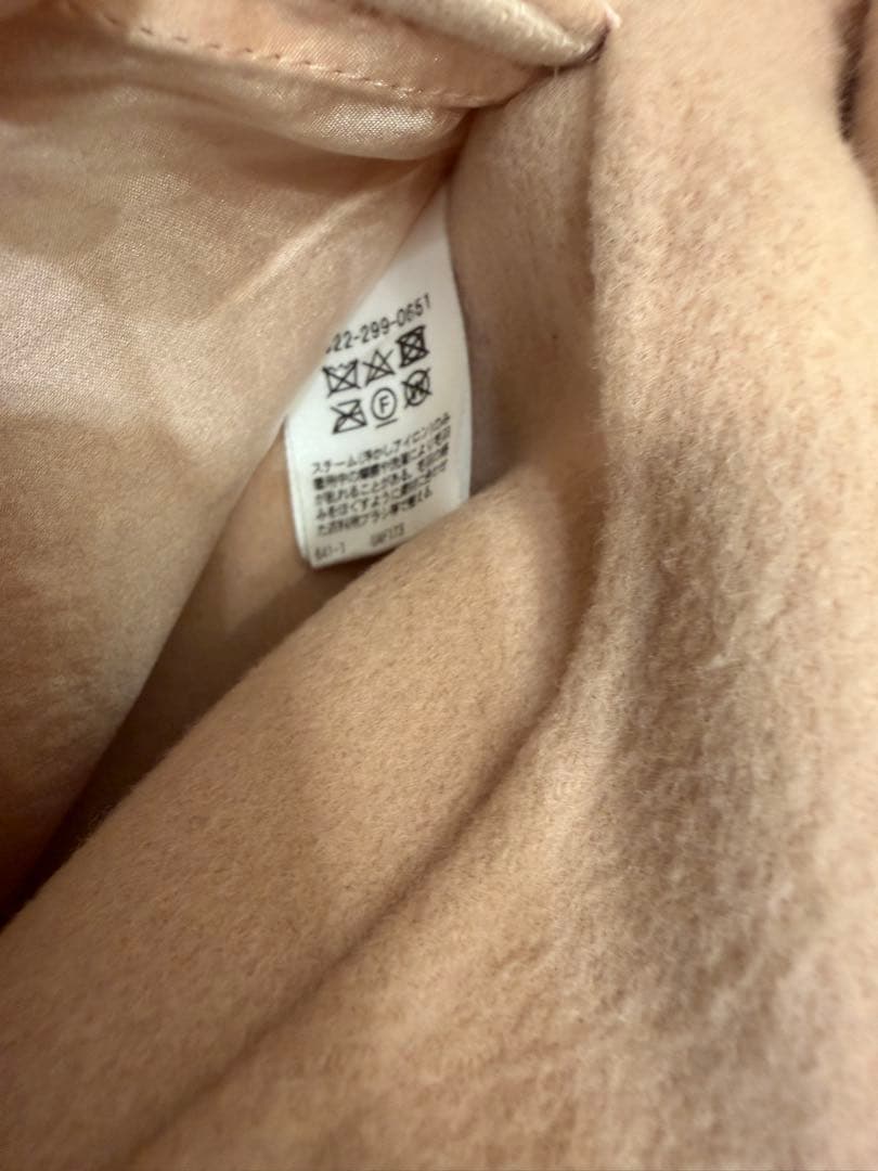 ましゃ様Drawer ドゥロワーウールケヌキショートコート ダブルフェイス 34