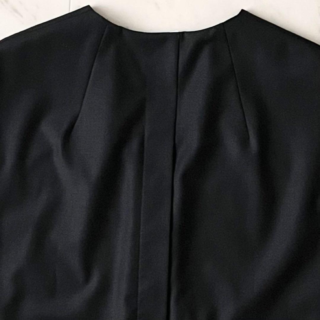 定価3,6万♪極美品 ルフィル サマーウールジレ F 黒 ノーカラー 日本製