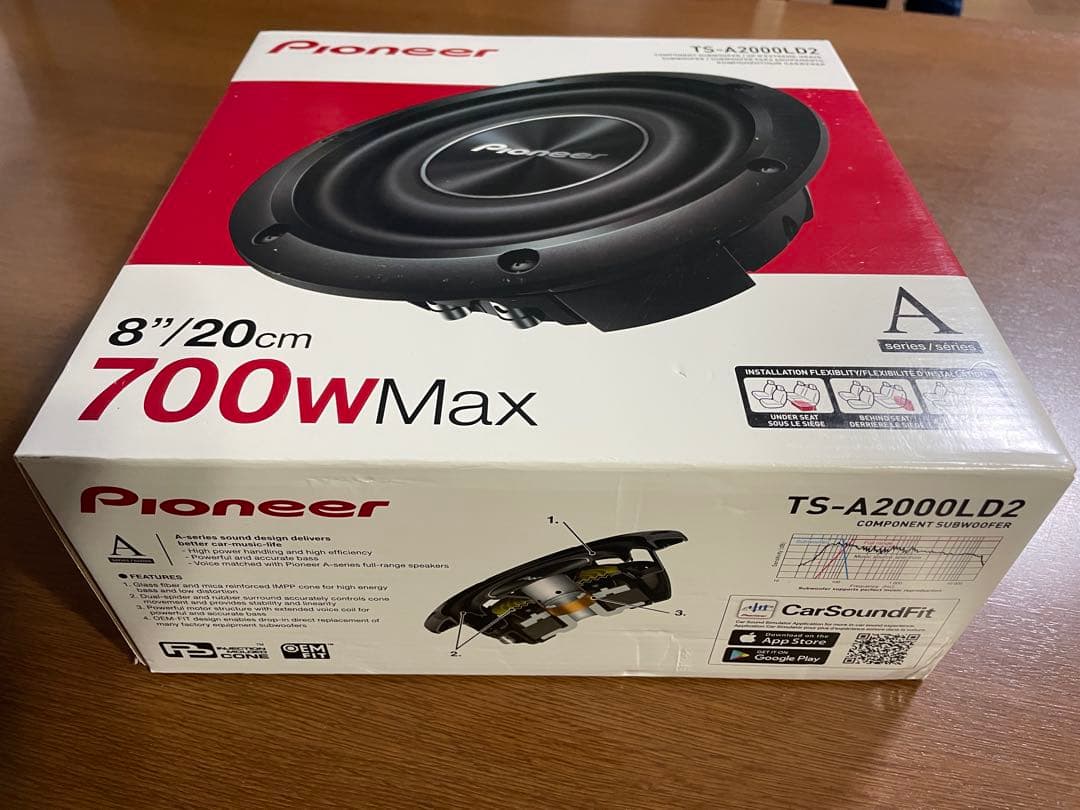 Pioneer TS-A2000LD2 8インチウーファー