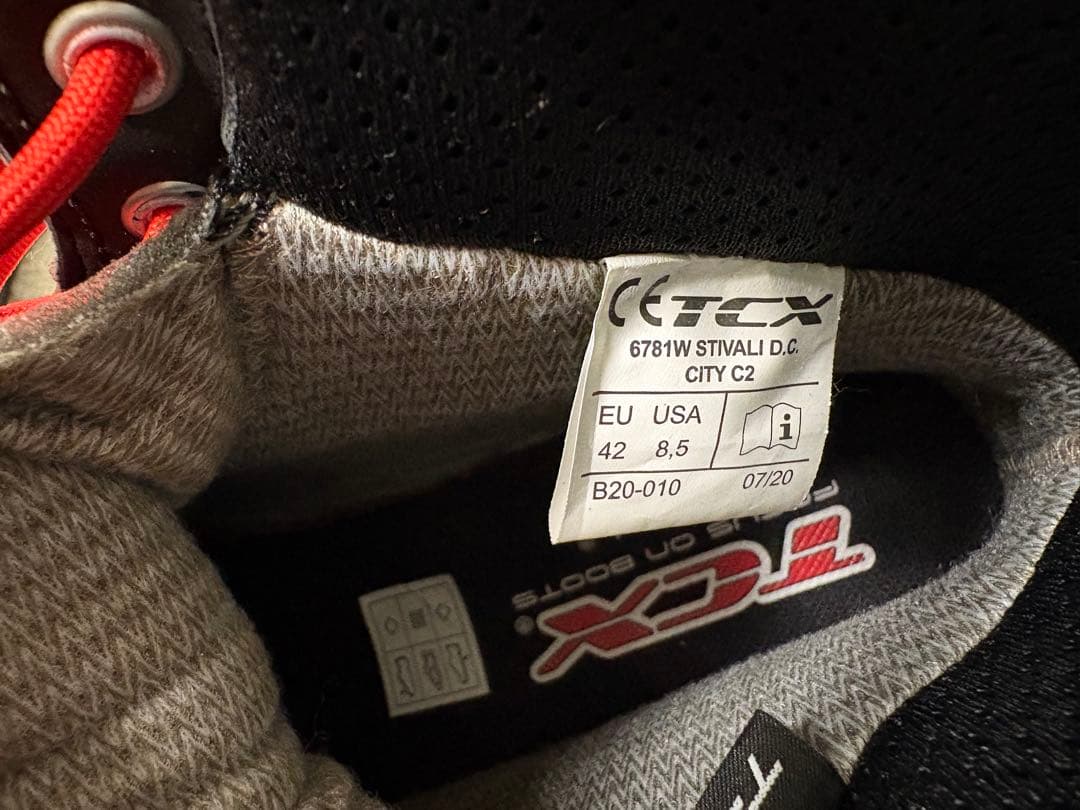 Ducati Corse バイク用靴 ブラック/レッド