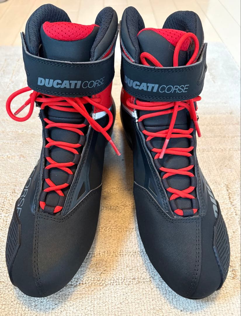 Ducati Corse バイク用靴 ブラック/レッド
