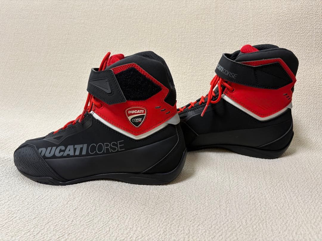 Ducati Corse バイク用靴 ブラック/レッド