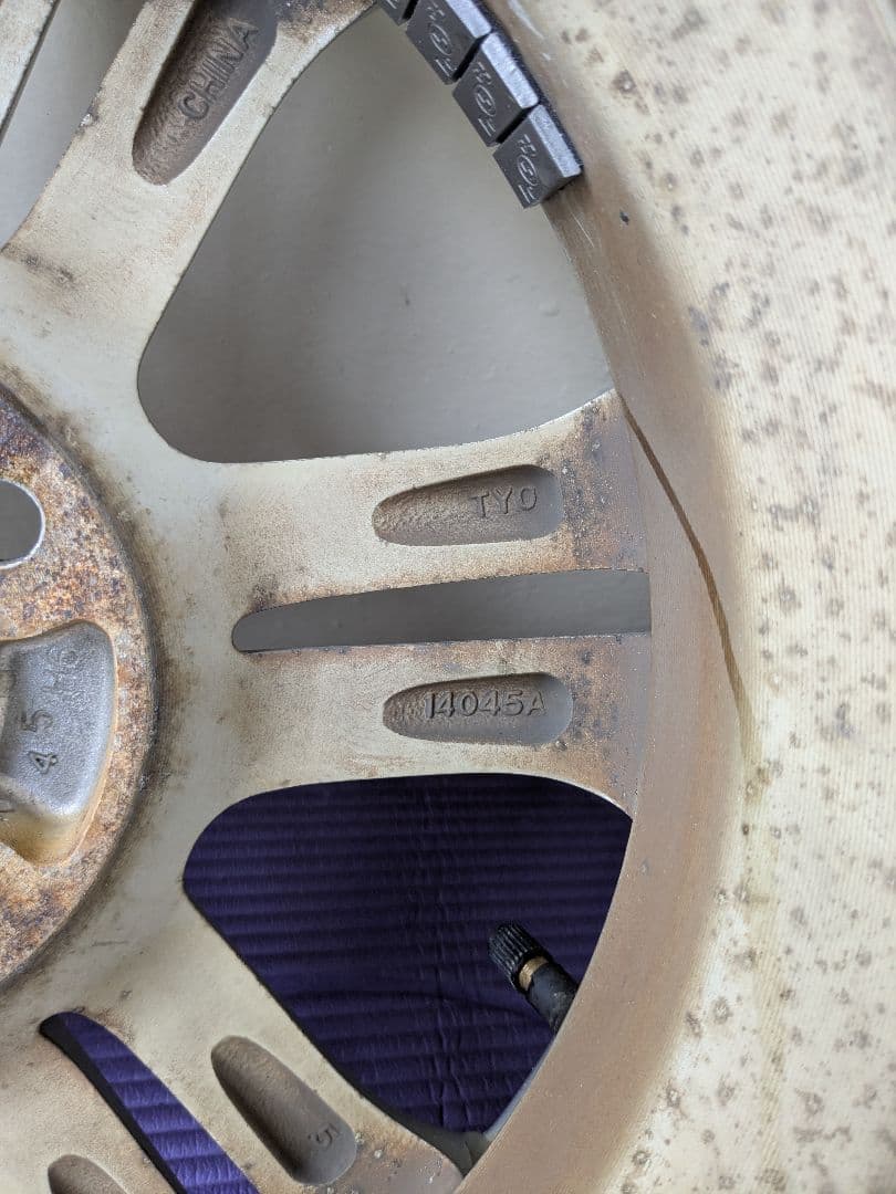 【中古】NBOX JF1 純正アルミホイール 4本セット