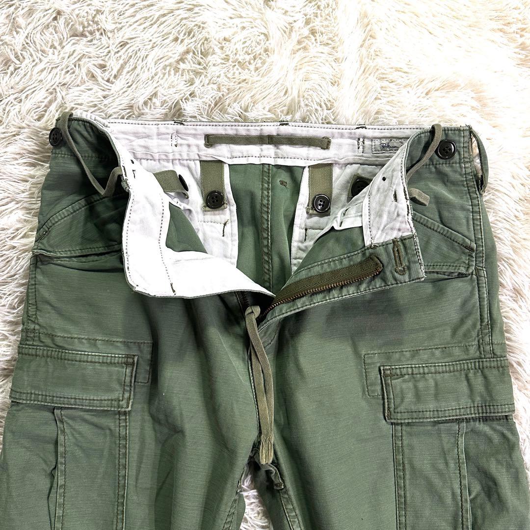 【希少】ロンハーマン ウォッシュ加工 ストレッチミリタリークロップドカーゴ M