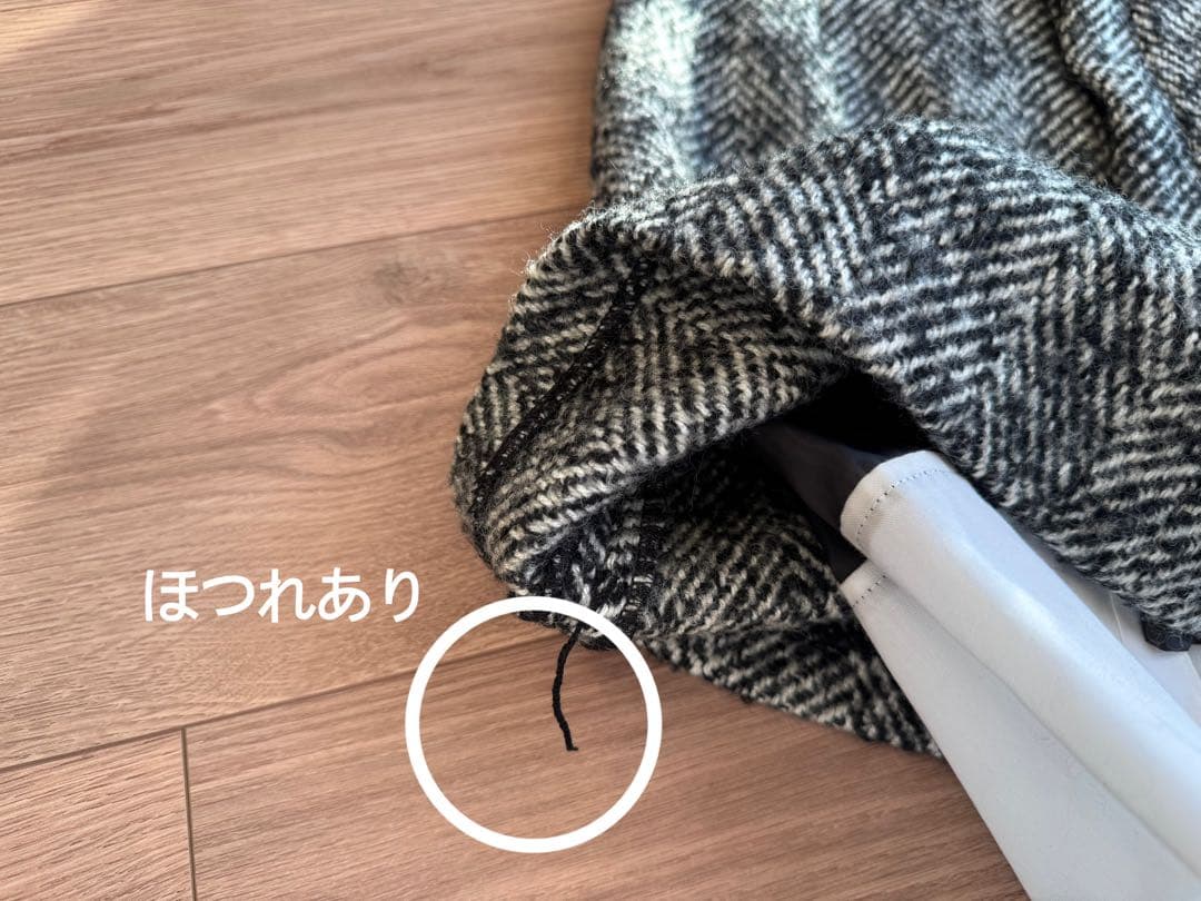 shéllerシェリエ　ヘリンボーンレイヤードスカート　M