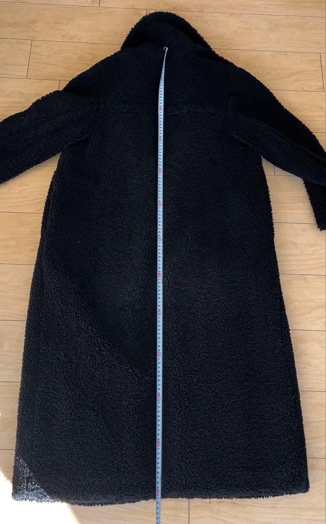 ZARA ボア ブラック ロングコート XS
