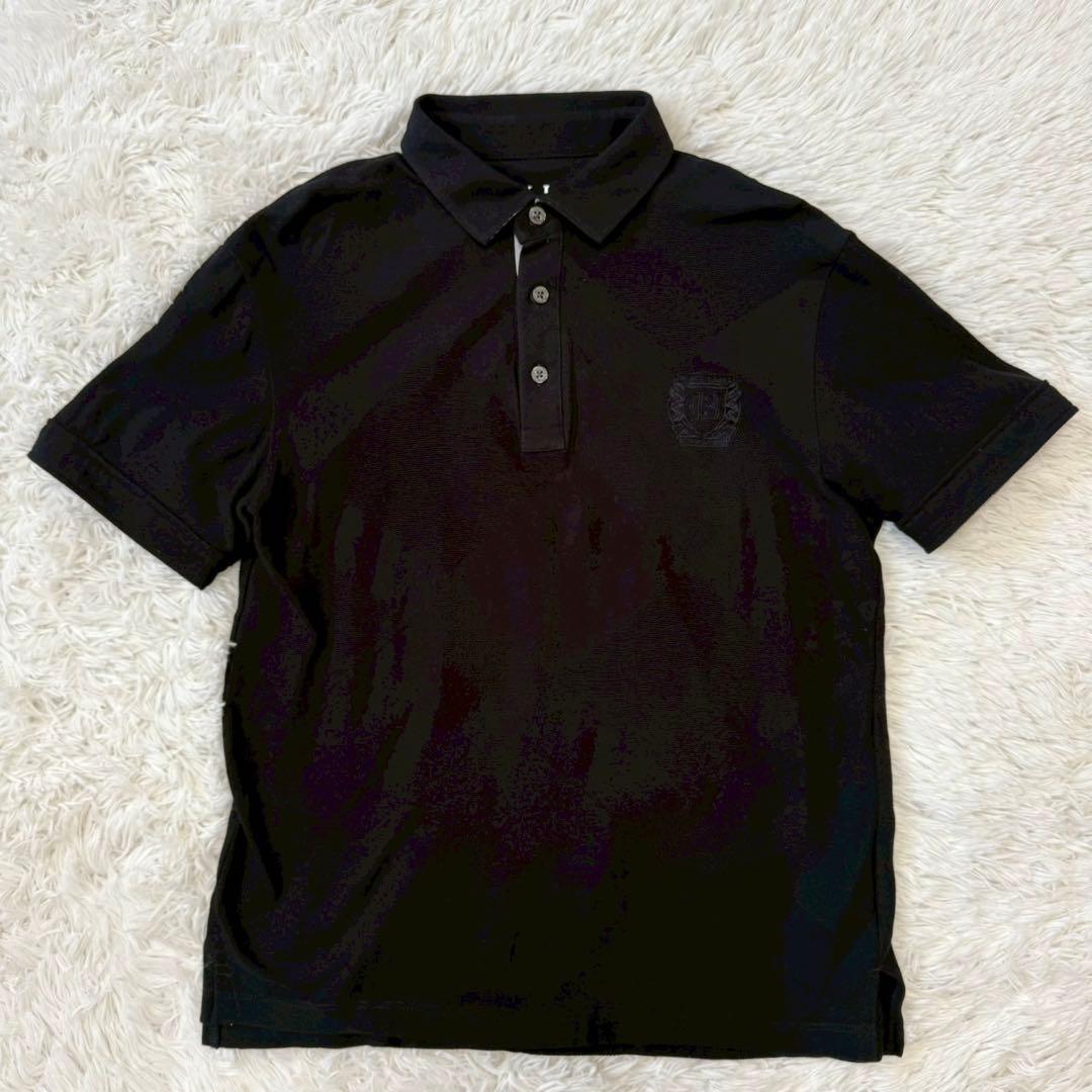 ✨現行/L相当✨ブラックレーベルクレストブリッジ ポロシャツ 袖チェック