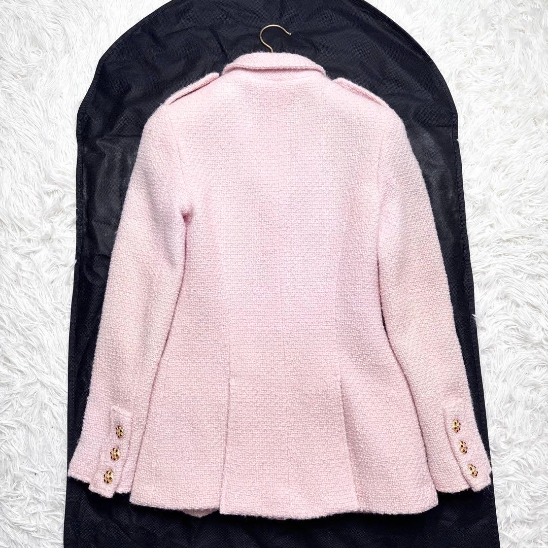 CHANEL 1996年 ヴィンテージ ツイードジャケット グリポアボタン