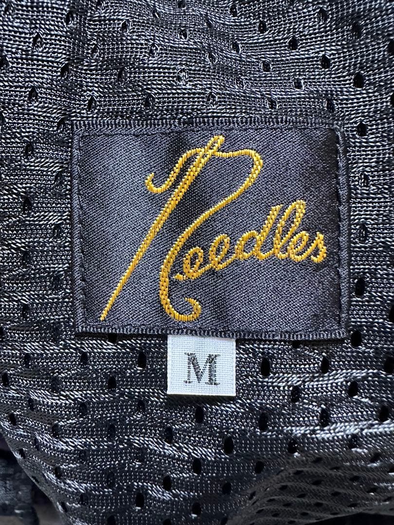 Needles ニードルス　ベロア　トラックパンツ　パープル×グリーン