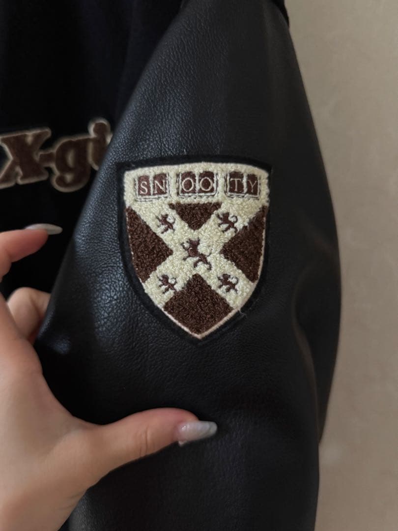 X-girl スタジャン ブラック エックスガール アウター Mサイズ