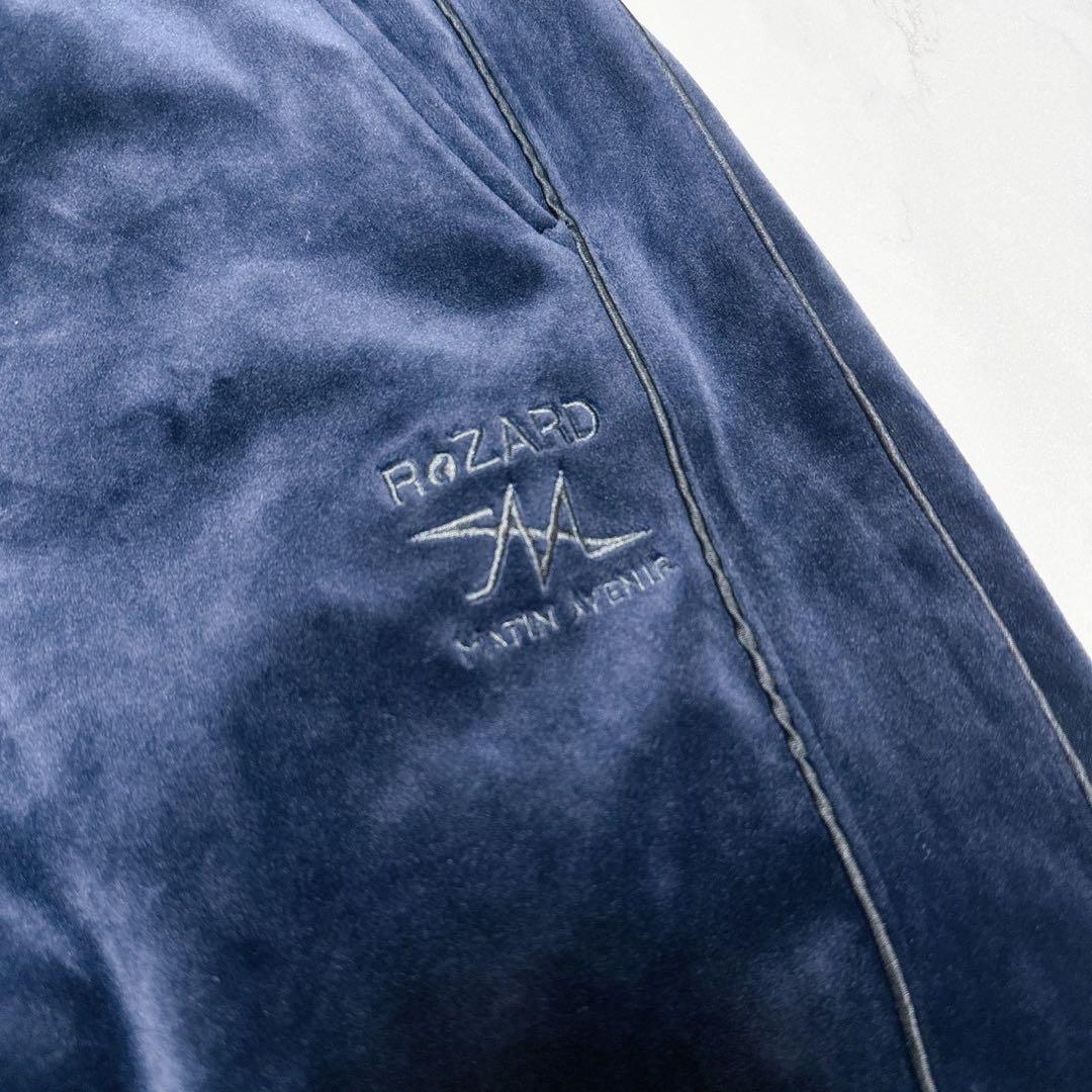 美品✨リザード　マタンアヴニール　ベロア　セットアップ　XL ネイビー