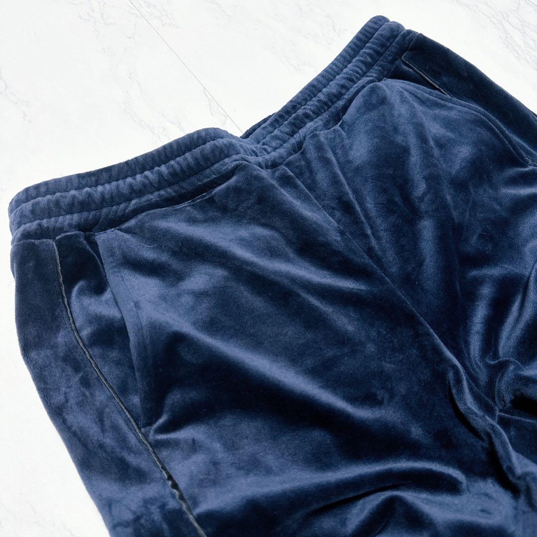 美品✨リザード　マタンアヴニール　ベロア　セットアップ　XL ネイビー