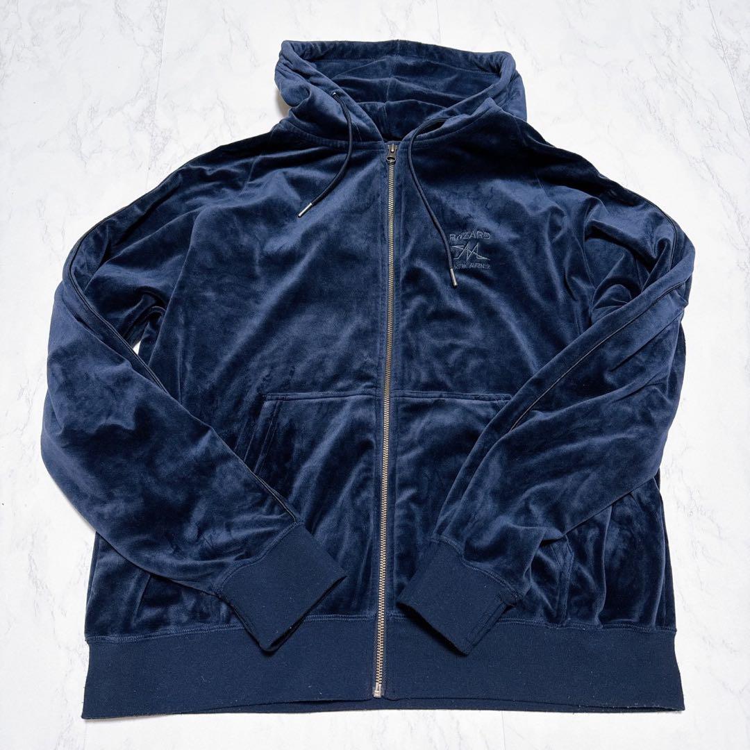 美品✨リザード　マタンアヴニール　ベロア　セットアップ　XL ネイビー