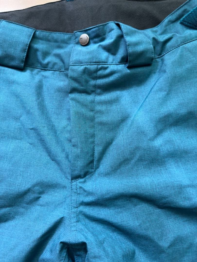 【美品】サロモン スキーウェアズボン　Mサイズ 緑（青との中間）