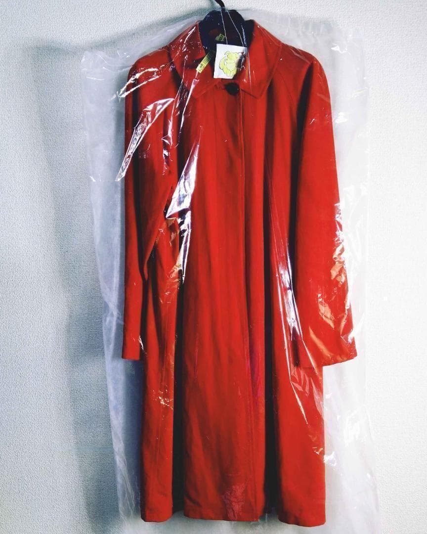 ☆ バーバリーズ ステンカラー コート 裏地ノバチェック レッド 赤 38 M❤