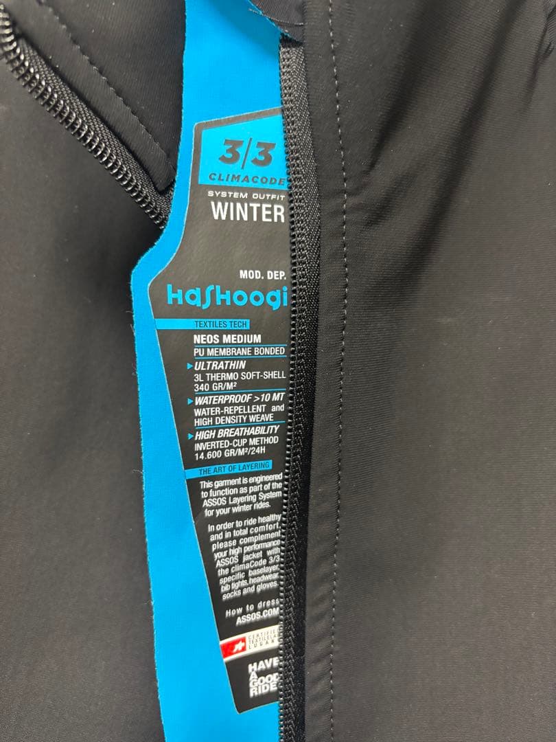 アソス assos MILLE GT WINTER JACKET ブラックM