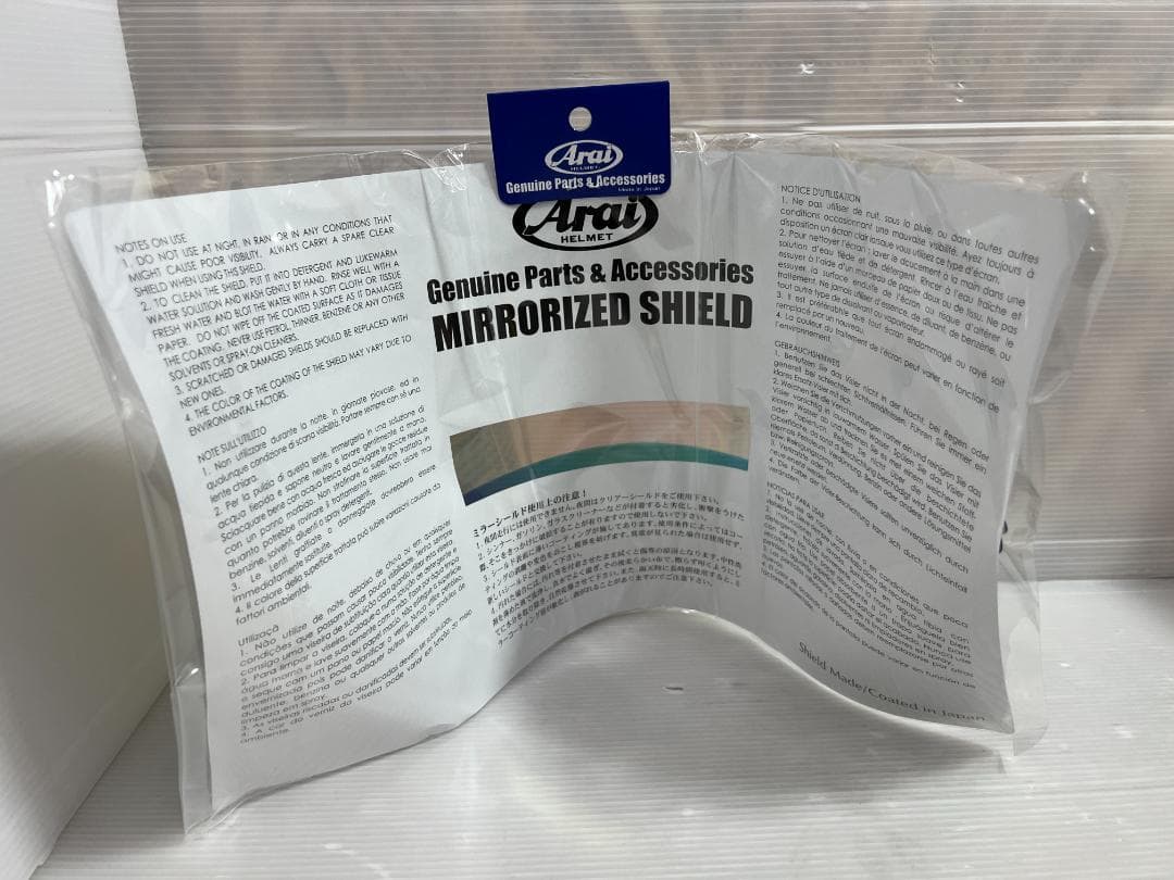 Arai 純正スーパーアドシスZRライトスモークレッドミラーシールド031201