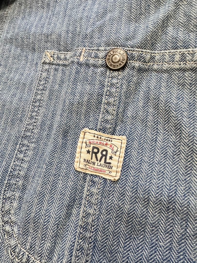 RRL ダブルアールエル ヘリンボーン size L カバーオール USA製