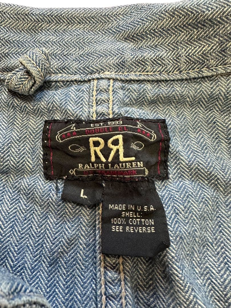 RRL ダブルアールエル ヘリンボーン size L カバーオール USA製