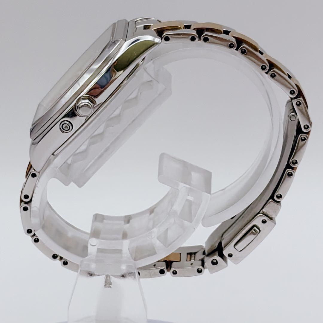 【極美品✨】SEIKO ルキア 腕時計 電波ソーラー 1Pダイヤ デイト シェル