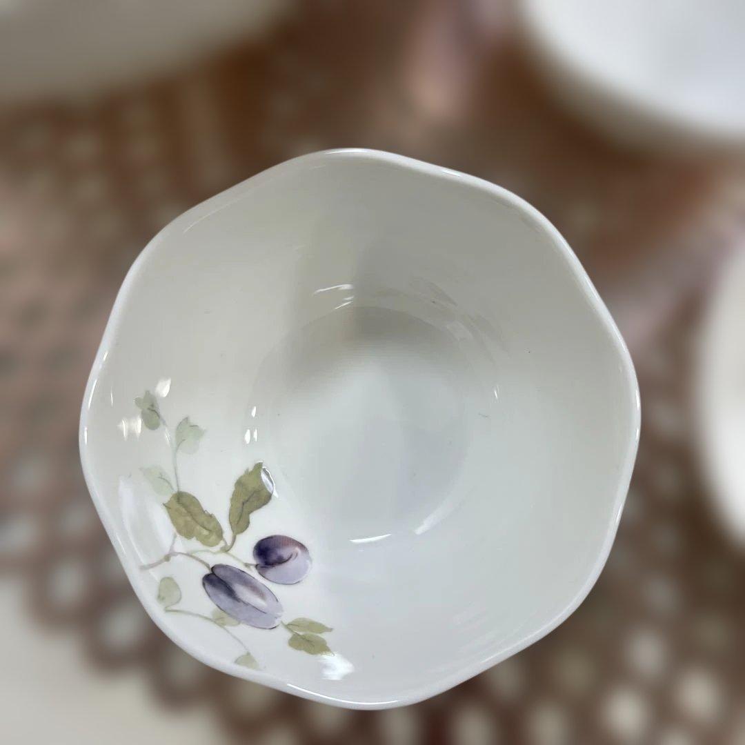 NARUMI＊ルーシーガーデン・大鉢・小鉢5・サラダボウルセット・ボーンチャイナ