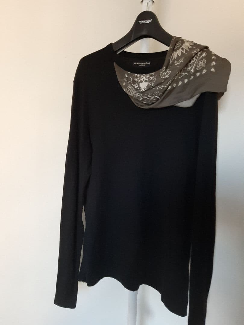 美品マスターマインド BANDANA シルクバンダナ長袖Tシャツ TEE