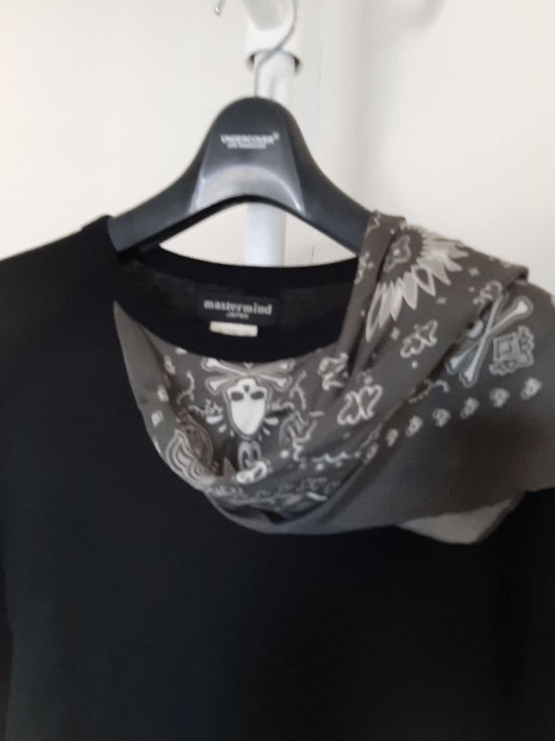 美品マスターマインド BANDANA シルクバンダナ長袖Tシャツ TEE